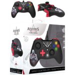 Manette de jeu - ubisoft - assassins creed noire et rouge - vibration - c�ble 3m - ergonomique