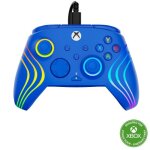 Manette de jeu - xbox series xs xbox one et pc - afterglow wave - rgb - filaire - bleu - turtle beach ...
