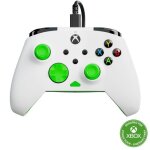Manette de jeu - xbox series xs xbox one et pc - rematch core - rgb - filaire - blanc / vert - turtle ...