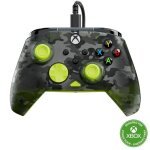 Manette de jeu - xbox series xs xbox one et pc - rematch core - rgb - filaire - camouflage noir / jaune ...