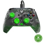 Manette de jeu - xbox series xs xbox one et pc - rematch core - rgb - filaire - camouflage noir / vert ...