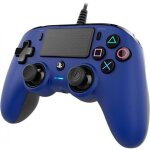 Manette de jeu filaire compacte - nacon - ps4 - bleue - 2 moteurs � vibrations