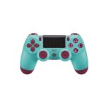 Manette de jeu - gobro - ps4 - bluetooth - vibration - couleur bleu