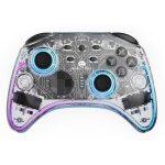 Manette switch 1&2 - pc polychroma sans fil transparente led