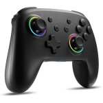 Manette switch / oled / lite led rgb noir sans fil bluetooth contrôleur turbo / 6 axes / vibration / ... Manette switch / oled / lite led rgb noir sans fil bluetooth contrôleur turbo / 6 axes / vibration / ...
