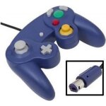 Manette gamepad - violette - nintendo - filaire - compatible gamecube et wii - g�n�rique