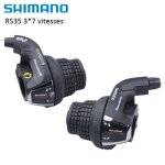 Manette de vitesse pour vlo shimano tourney sl - rs35 - 3x7 s - 21 vitesses pour vtt