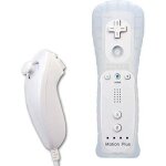 Manette wii motion plus + nunchuck + housse compatible pour nintendo wii Manette wii motion plus + nunchuck + housse compatible pour nintendo wii