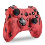 Gamepad - winkoo - pro switch - lite - oled - bluetooth - turbo - double moteur - rouge