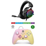 Manette de jeu - spirit of gamer - xbox one - s - x - pc limonade rose - sans fil - vibration - 7. 1 ...