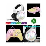 Manette - spirit of gamer - xbox one s - x - pc - limonade rose - casque gamer pro h8 blanc - officielle ...