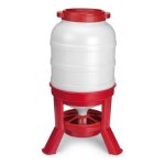 Mangeoire  trmie poule plastique avec pieds 40l - gaun