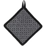 Manique - kela - gianna - 100% coton - 20x20cm - carreaux black
