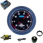 Manomtre vega haute prcision pression dhuile 0 - 7 bars 7 couleurs 52 mm