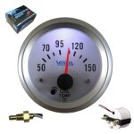 Manomtre vega temprature dhuile 50 - 150 c 7 couleurs fond blanc 52 mm