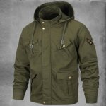 Manteaux automne hiver homme - funmoo - veste casual mode Équipement militaire - armée verte Manteaux automne hiver homme - funmoo - veste casual mode Équipement militaire - armée verte