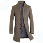 Manteau caban classique en laine pour homme - marque - modle - couleur camel - coupe droite - fermeture ...