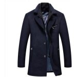 Manteau caban homme en laine - funmoon boutique hugo - hiver - bleu - homme - adulte