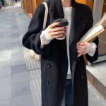 Manteau - caban - pardessus femmes dhiver en laine bouton lapel trench caraco plus outwear - funmoon Manteau - caban - pardessus femmes dhiver en laine bouton lapel trench caraco plus outwear - funmoon
