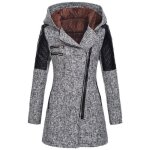 Manteau caban pardessus funmoon pour femmes - chaud et �pais avec capuche et fermeture �clair - couleur ...