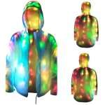Manteau - caban - pardessus funmoon hommes femmes veste colorful glowing led color�es v�tements lumineux ...