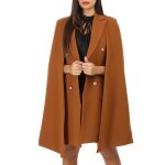 La modeuse - manteaux - manteau cape mi - long à 2 poches décoratives. se ferme avec des boutons dorés ... La modeuse - manteaux - manteau cape mi - long à 2 poches décoratives. se ferme avec des boutons dorés ...