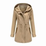 Manteau à capuche avec fermeture éclair - marque - modèle - automne et hiver - femme Manteau à capuche avec fermeture éclair - marque - modèle - automne et hiver - femme