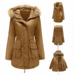 Manteau à capuche en polaire - marque - modèle - chaud - décontracté - hiver - femme Manteau à capuche en polaire - marque - modèle - chaud - décontracté - hiver - femme