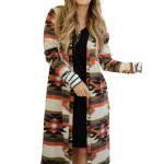 Manteau cardigan tricot� en laine de cachemire pour femme - zgeer - automne 2023 - vert