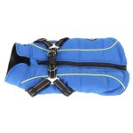 Manteau chien chaud imperm�able r�fl�chissant - vvikizy - bleu - polyester peluche - xxl - 8 - 11kg - ...