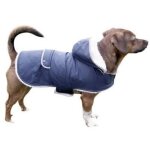 Manteau pour chien - kerbl - teddy - 55 cm - bleu - imperm�able et coupe - vent