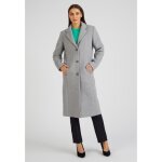 Damart - manteau lainage doubl� thermolactyl - gris chin�