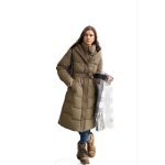 Manteau dhiver femme vitata - manteau mi - long à capuche - manteau slim ceinturé en coton Manteau dhiver femme vitata - manteau mi - long à capuche - manteau slim ceinturé en coton
