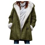 Manteau dhiver - zgeer - veste cardigan - couleur verte - femme - polyester