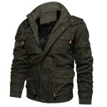 Manteau - Épaissie - cachemire - hiver - homme - poche - respirant - armée verte Manteau - Épaissie - cachemire - hiver - homme - poche - respirant - armée verte