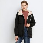 Manteau femme de marque à capuche manteau courte épaississant manteau femme over size Manteau femme de marque à capuche manteau courte épaississant manteau femme over size