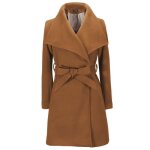 Manteau femme - chic et chaud - coupe longue - marron Manteau femme - chic et chaud - coupe longue - marron