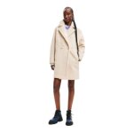 Manteau femme desigual london - blanc - xs - coupe classique uni et texturé Manteau femme desigual london - blanc - xs - coupe classique uni et texturé