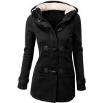 Manteau femme drupum mince corne bouton
