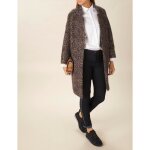 Manteau femme large river woods - imprim - col en v - bouton - confort