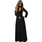 Manteau femme long cachemire automne et hiver noir