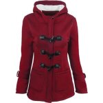 Manteau femme luxe uni veste à capuche blouson épaississant doudoune slim rouge Manteau femme luxe uni veste à capuche blouson épaississant doudoune slim rouge