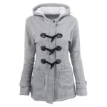 Manteau femme - luxe - uni - veste - paississant - doudoune - slim - gris