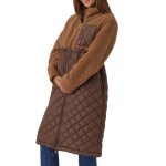 Manteau marron femme mamalicious theodora