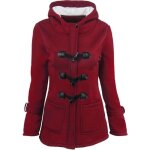 Manteau femme de marque mi - longue  capuche manteau paississant manteau femme slim duffle coat femme ...