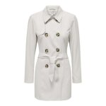 Only valerie trench - coat femme beige ceinture - doublure polyester recycl�