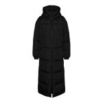 Manteau femme vero moda klea - noir - l - capuche avec cordon de serrage - manches rgulires