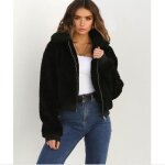 Manteau - femme - veste en molleton - Épais et chaud - zippée - col rabattu Manteau - femme - veste en molleton - Épais et chaud - zippée - col rabattu