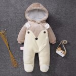 Manteau de fille infantile bébé filles garçons veste dhiver zip Épais snowsuit hoodie manteau combinaison ... Manteau de fille infantile bébé filles garçons veste dhiver zip Épais snowsuit hoodie manteau combinaison ...