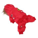 Manteau dhiver pour chien - surenhap - sweat à capuche - coton épais - doux - rouge Manteau dhiver pour chien - surenhap - sweat à capuche - coton épais - doux - rouge